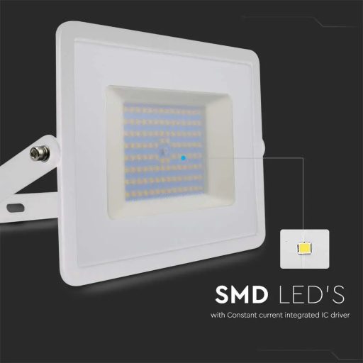 V-TAC 100W LED reflektor E-széria 110° 4000K fehér házas - 215968