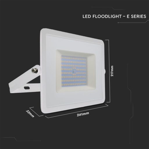 V-TAC 100W LED reflektor E-széria 110° 6500K fehér házas - 215969