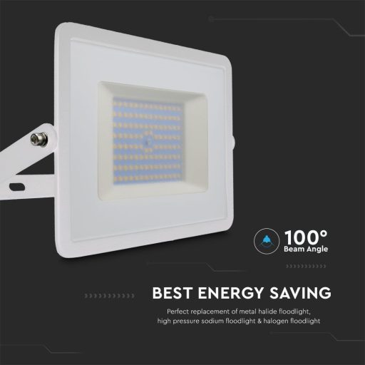 V-TAC 100W LED reflektor E-széria 110° 6500K fehér házas - 215969