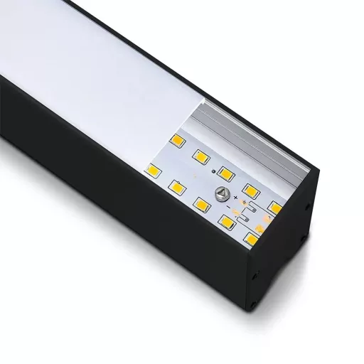 V-TAC Függeszthető lineáris LED lámpatest 40W 120cm Samsung chip 6400K fekete - 21600
