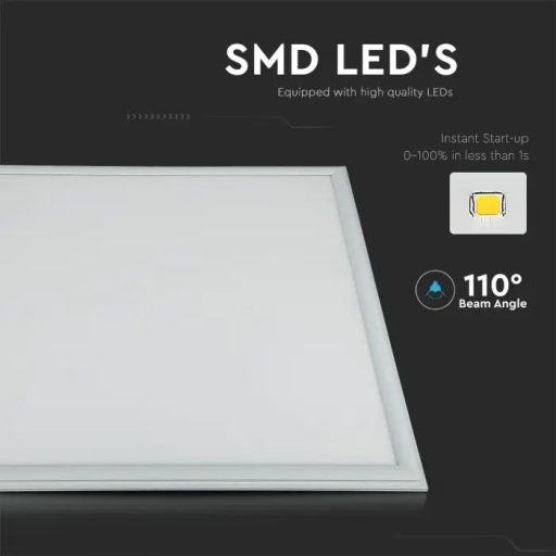 V-TAC LED panel 40W 600 x 600 mm 3000K - 2160286