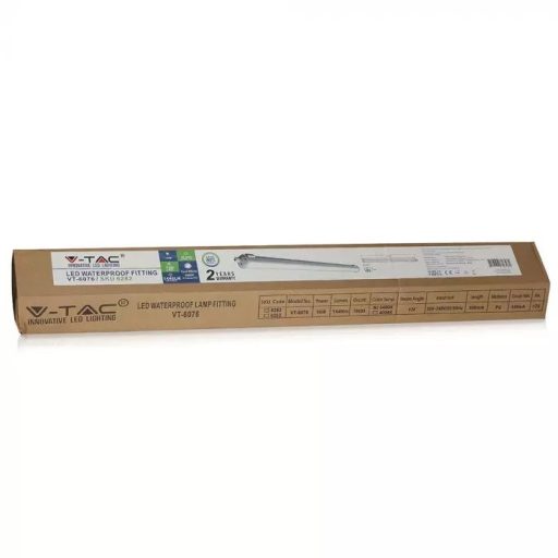 V-TAC 18W Vízálló sorolható LED armatúra 60 cm 120° 4000K IP65 120lm/W - 2162831