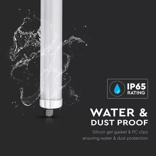 V-TAC 36W Vízálló sorolható LED armatúra 120 cm 120° 6400K IP65 - 216284