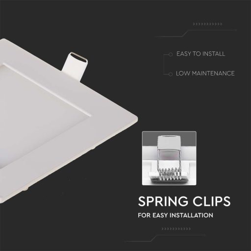 V-TAC Süllyeszthető négyzet alakú PRÉMIUM MINI LED panel 3W 4000K - 216296
