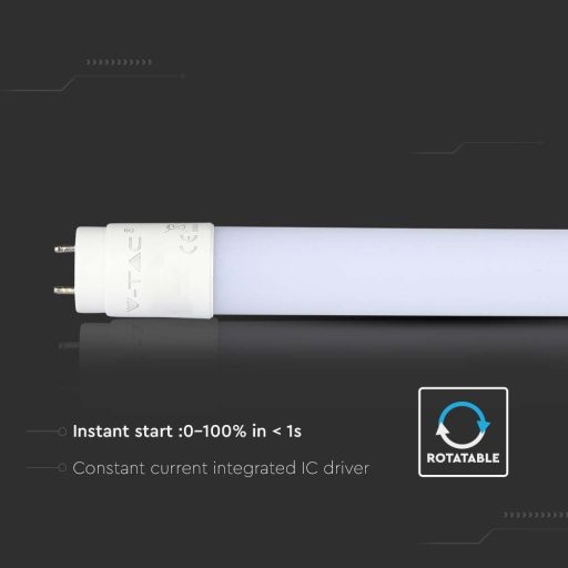 V-TAC 20W LED fénycső T8 G13 150 cm 160° 6400K - 216310