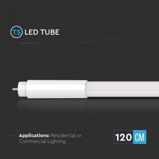 V-TAC 16W LED üveg fénycső T5 G5 120 cm 160° 4000K - 216320