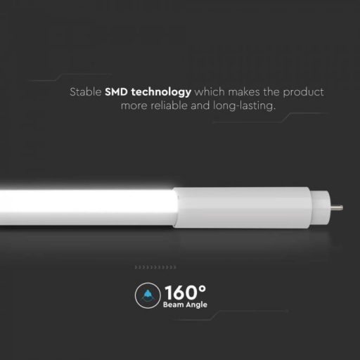 V-TAC 16W LED üveg fénycső T5 G5 120 cm 160° 4000K - 216320