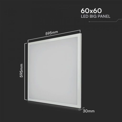 V-TAC Falon kívüli és süllyeszthető LED panel 36W 595 x 595 mm (SAMSUNG CHIP) 6500K - 216381