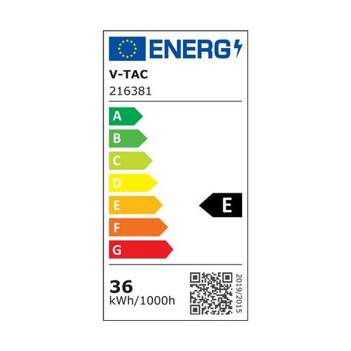 V-TAC Falon kívüli és süllyeszthető LED panel 36W 595 x 595 mm (SAMSUNG CHIP) 6500K - 216381