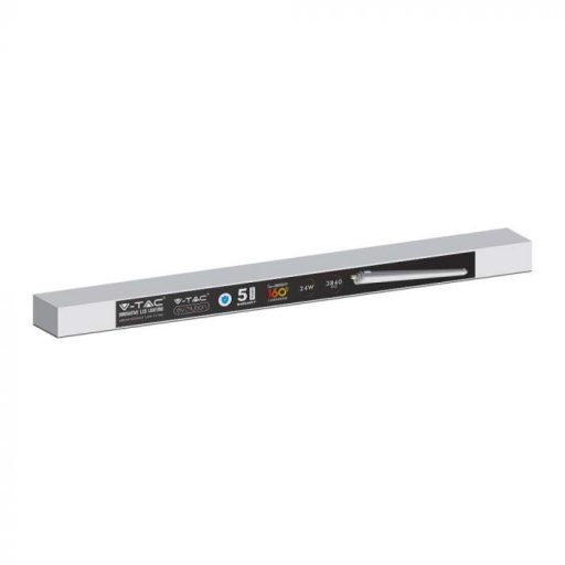 V-TAC 24W Vízálló sorolható LED armatúra 120 cm 120° 6400K IP65 160lm/w - 216486