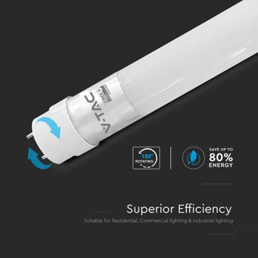 V-TAC 9W LED FÉNYCSŐ T8 G13 60 CM 160° 4000K (Cree Chip) FORGATHATÓ - 216516