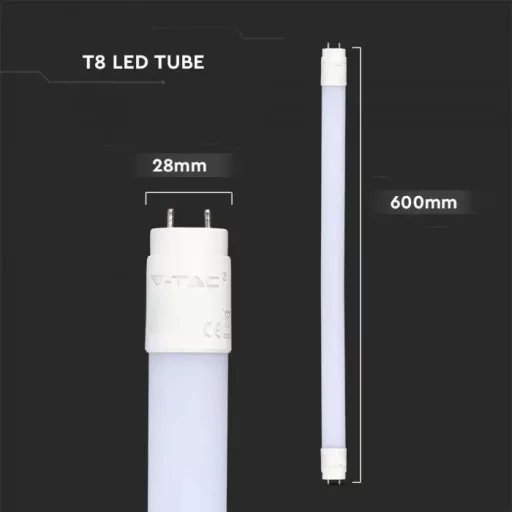 V-TAC 9W LED FÉNYCSŐ T8 G13 60 CM 160° 6500K (SAMSUNG CHIP) FORGATHATÓ - 21652