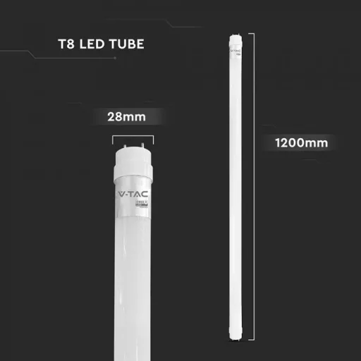 V-TAC 18W LED FÉNYCSŐ T8 G13 120 CM 100LM/W 160° 4000K (Cree Chip) - 216546