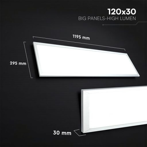 V-TAC Falon kívüli és süllyeszthető LED panel 40W 1200 x 300 mm (Cree Chip) 4000K  - 21662516