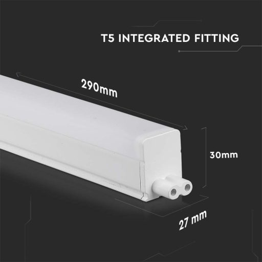 V-TAC LED Bútorvilágító kapcsolóval T5 4W 30cm Samsung chip 4000K - 21690