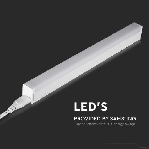 V-TAC LED Bútorvilágító kapcsolóval T5 4W 30cm Samsung chip 6000K - 21691