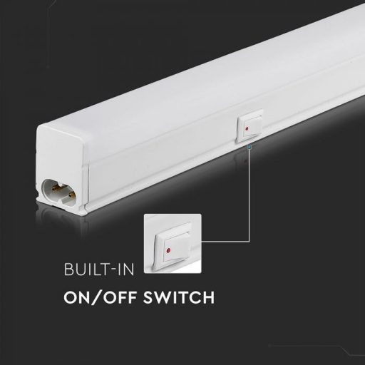 V-TAC LED Bútorvilágító kapcsolóval T5 7W 60cm Samsung chip 6500K - 21694