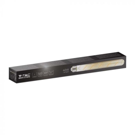 V-TAC Borostyán LED izzó filament COG  E27 T30 5W 2200K - 217142