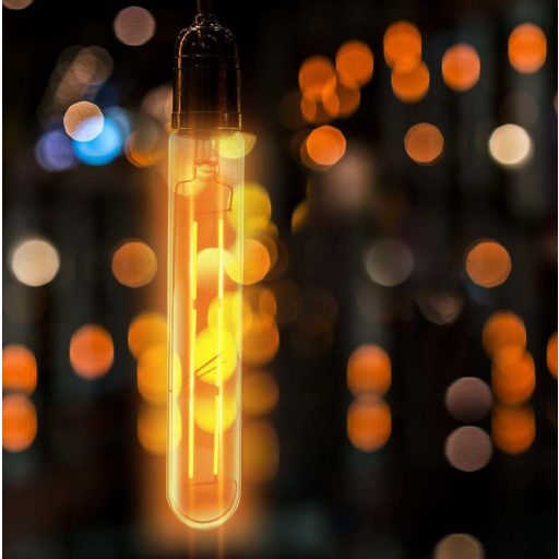 V-TAC Borostyán LED izzó filament COG  E27 T30 6W 2200K - 217143
