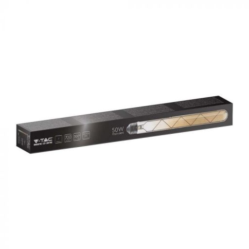 V-TAC Borostyán LED izzó filament COG  E27 T30 7W 2200K - 217144