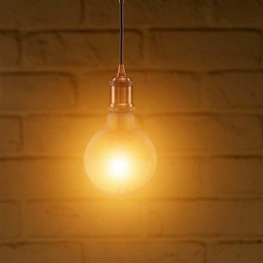 V-TAC Borostyán LED izzó filament COG  E27 G95 8W 2200K - 217146
