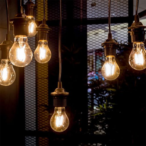 V-TAC Borostyán LED izzó filament COG  E27 A60 10W 2200K gömb - 217157