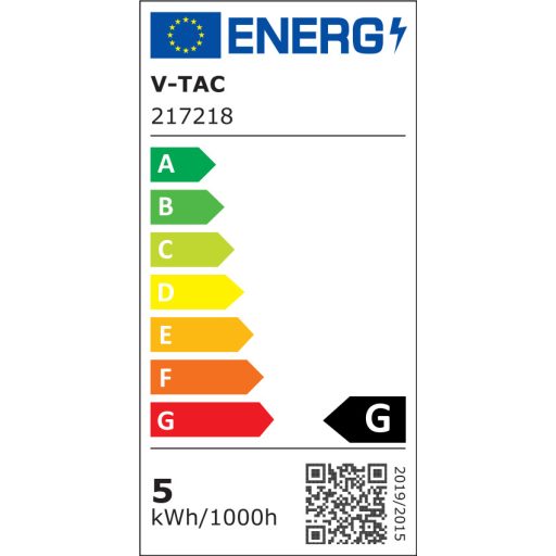 V-TAC Borostyán LED izzó filament COG  E27 ST64 5W 1800K - 217218