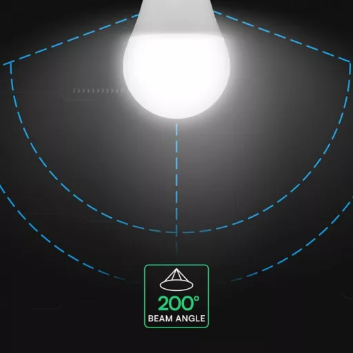 V-TAC LED izzó  E27 A60 10,5W 200° 4000K gömb (CREE Chip) - 2173496