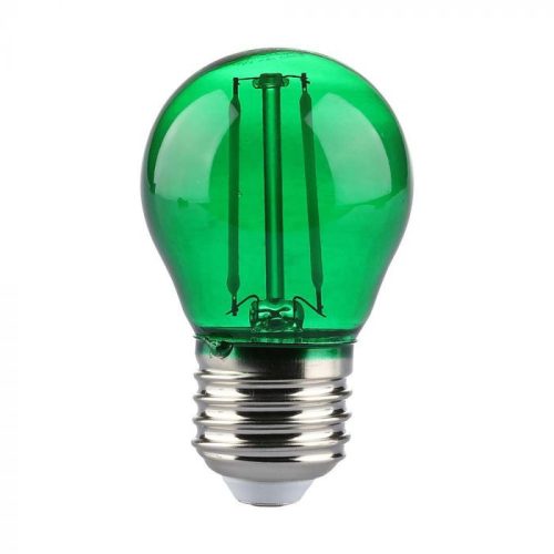V-TAC LED filament COG lámpa E27 G45 2W zöld kisgömb - 217411