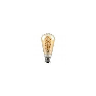   V-TAC Borostyán LED izzó filament spirál COG  E27 ST64 5W 1800K - 217416