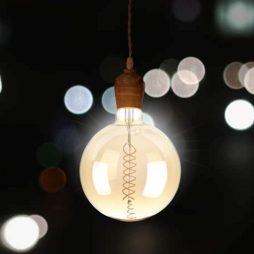 V-TAC Dimmelhető borostyán LED izzó filament COG  E27 G200 8W 1800K nagygömb - 217462