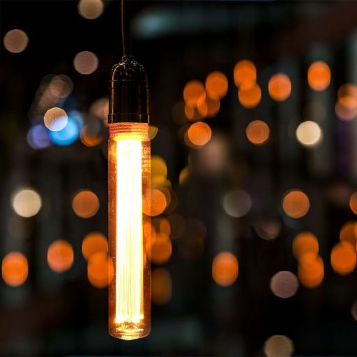 V-TAC Borostyán LED izzó filament COG  E27 T30 2W 1800K - 217473