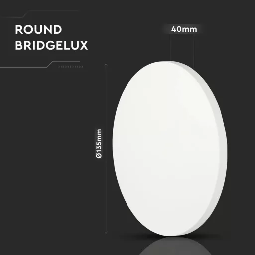 V-TAC 8W led fali lámpatest kerek, fehér 4000K - IP65 - 217527