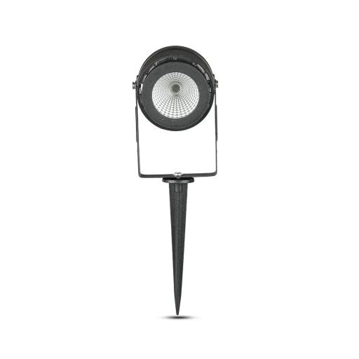 V-TAC LED 12W leszúrható kerti lámpa - fekete - 3000K - 217544
