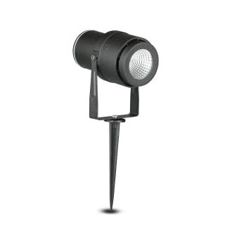   V-TAC LED 12W leszúrható kerti lámpa - fekete - 4000K - 217545