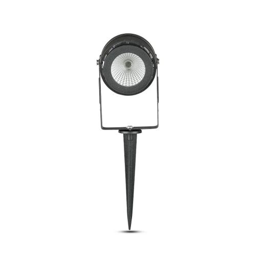 V-TAC LED 12W leszúrható kerti lámpa - fekete - 4000K - 217545
