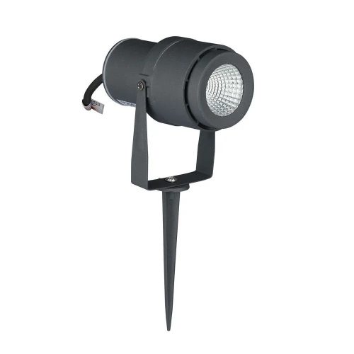 V-TAC LED 12W leszúrható kerti lámpa - szürke - 3000K - 217550