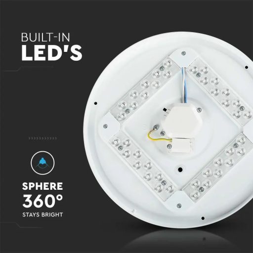 V-TAC LED mennyezeti lámpa csillagos búrával 12W 3 az 1-ben - 217602