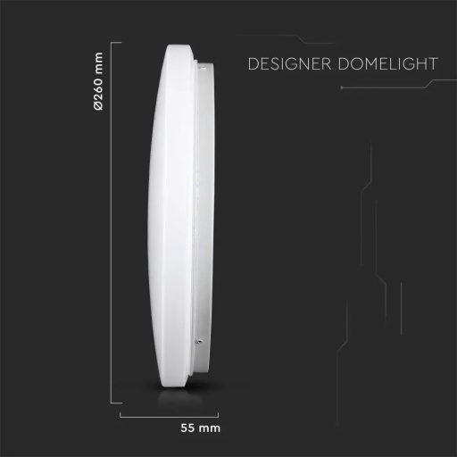 V-TAC LED mennyezeti lámpa tejfehér búrával 12W 3 az 1-ben - 217603