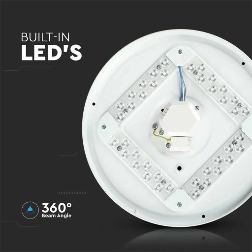 V-TAC LED mennyezeti lámpa tejfehér búrával 18W 3 az 1-ben - 217605 Akciós