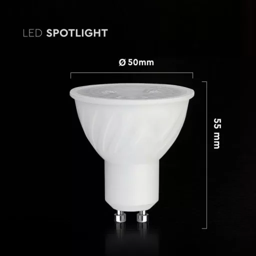 V-TAC LED spotlámpa  GU10 MR16 4.5W 38° 4000K spot (CREE Chip) - 217976