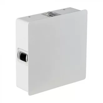   V-TAC 4W led fali lámpatest négyzet, fehér 3000K - IP65 - 218209
