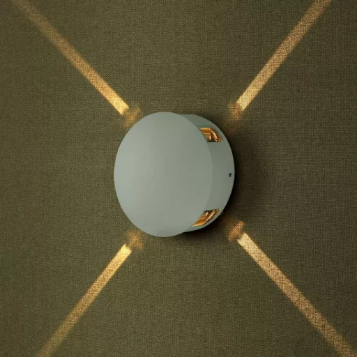 V-TAC 4W led fali lámpatest kerek, fehér 4000K - IP65 - 218214