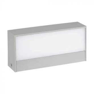   V-TAC 9W LED Fel/Le világító kültéri lágy fény IP65 szürke színű 3000K - 218239