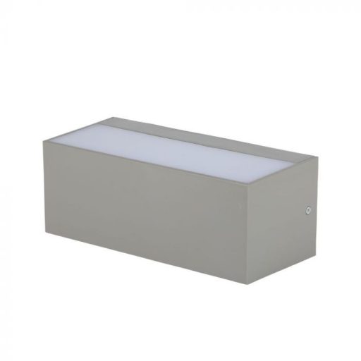 V-TAC 12W LED Fel/Le világító kültéri lágy fény IP65 szürke színű 3000K - 218242