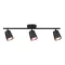 V-TAC LED 15W mennyezeti lámpa fekete  - 3000K - 218259