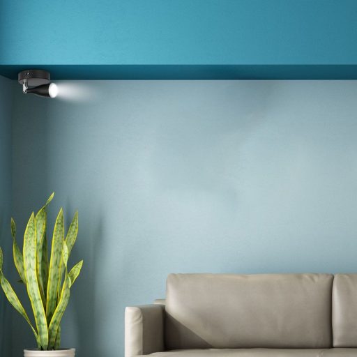 V-TAC LED 4.5W mennyezeti lámpa fekete  - 3000K - 218263