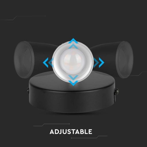V-TAC LED 4.5W mennyezeti lámpa fekete  - 3000K - 218263