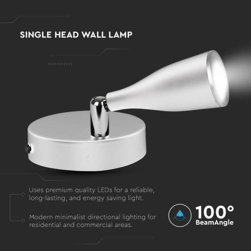 V-TAC LED 4.5W mennyezeti lámpa fehér  - 4000K - 218264