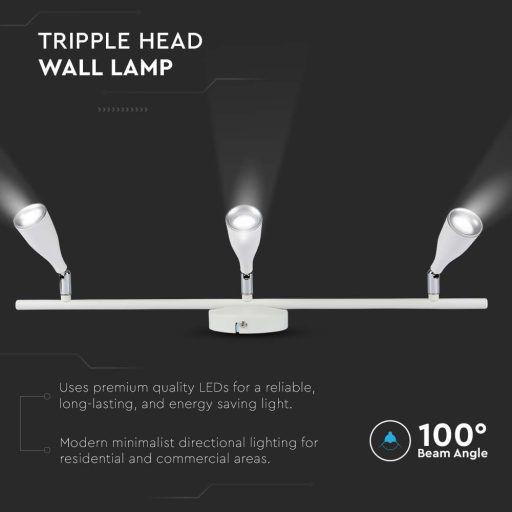 V-TAC 13.5W led spot lámpa - fehér - 3000K - 218270